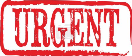 Photo for The word 'urgent' written on a red rubber stamp - Royalty Free Image