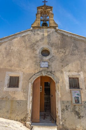 Photo for View of an old church in the village of Rasteau (Vaucluse, France) - Royalty Free Image