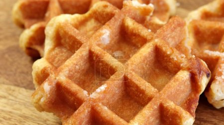 Photo for Brussels Lige waffles close up - Royalty Free Image