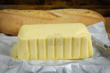 slab of Guerande salt butter