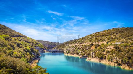 Photo for Sainte-Croix dam in the Verdon gorges - Royalty Free Image