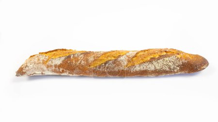 Photo for Baguette isolated on a white background - Royalty Free Image
