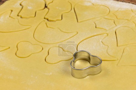 Photo for Close-up on making Christmas shortbread - Royalty Free Image