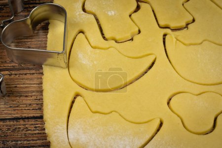 Photo for Close-up on making Christmas shortbread - Royalty Free Image
