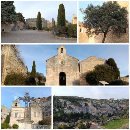 collage des Baux-de-Provence en Provence-Alpes-Cte d'Azur (France)