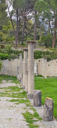 Vestigio romano - Antiguo Sitio de Puymin, ciudad de Vaison la Romaine (Vaucluse, Francia)