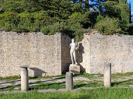 Römische Überreste - Antike Stätte von Puymin, Stadt Vaison la Romaine (Vaucluse, Frankreich))