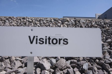 Photo for Visitor sign for friends and people that come to visit - Royalty Free Image