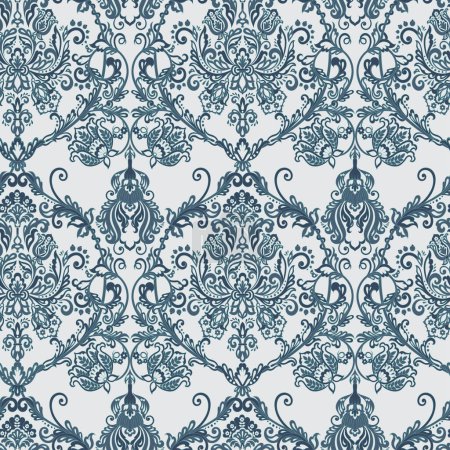 Nahtloser Vintage Vektor Hintergrund. Vector florale Tapete barocken Stil Muster