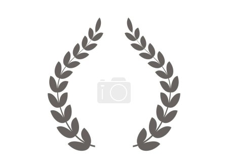 Illustration for Laurel wreath icon. Wheat ears icons. depicting an award, winner, achievement, emblem. Vector illustration - Royalty Free Image