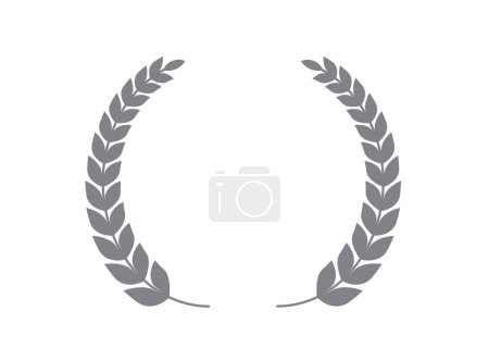 Illustration for Laurel circle wreath icon. laurel branches frames of the winner.  Award sign. First place symbol. Emblem. Vector illustration - Royalty Free Image