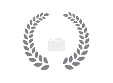 Illustration for Laurel circle wreath icon. laurel branches frames of the winner. Award sign. First place symbol. Emblem. Vector illustration - Royalty Free Image