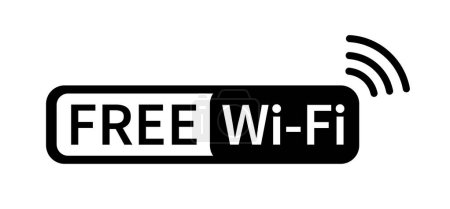 Téléchargez les illustrations : Zone d'icône wifi gratuit. Connexion Internet. icône de réseau sans fil. Zone de diffusion avec WiFi. Illustration vectorielle - en licence libre de droit