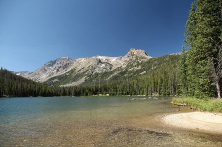 Photo for Keyser Brown Lake in Beartooth Mountains, Montana - Royalty Free Image