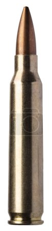 Foto de Boattail bala de punta hueca en la munición del rifle de asalto con una chaqueta de cobre - Imagen libre de derechos