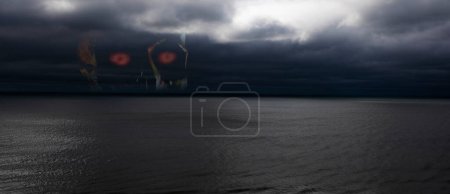 Photo for Dangerous storm and omen over the ocean - Royalty Free Image