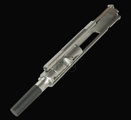 Protective cap on the chamber side of a bolt carrier group that when inserted into an AR-15 allows it to use 22 long rifle ammunition instead of 5.56 cartridges.