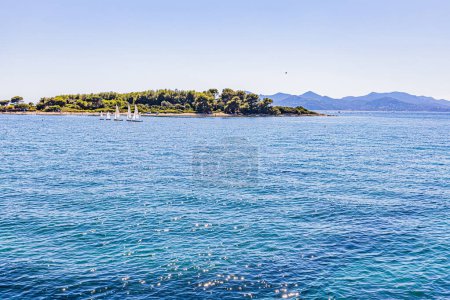 Photo for On the island of Sainte-Marguerite, in the Lrins archipelago opposite Cannes. Sur l'le Sainte-Marguerite, dans l'archipel de Lrins face  Cannes. - Royalty Free Image