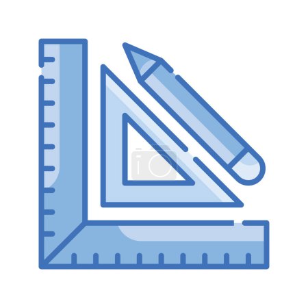 Ilustración de Medir vector Ilustración estilo icono serie azul. Archivo EPS 10 - Imagen libre de derechos