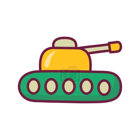 Illustration for Tank vector Filled outline Icon Design illustration. Gaming Symbol on White background EPS 10 File - Royalty Free Image