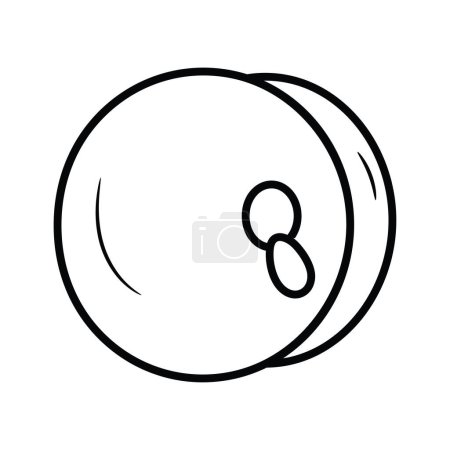 Téléchargez les illustrations : Cymbales contour vectoriel Icône Illustration de conception. Symbole de musique sur fond blanc Fichier EPS 10 - en licence libre de droit