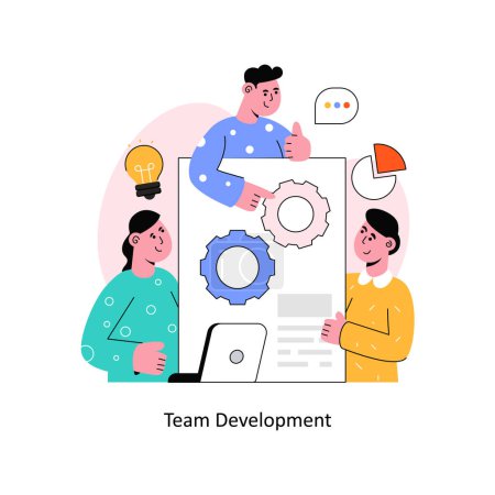 Team Development  Flat Style Design Vector illustration. Stock illustration