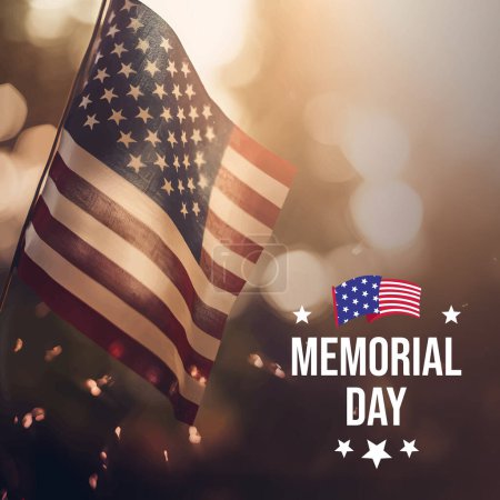 Photo for Memorial Day in USA. Remember and Honor. Federal holiday in the United States of America. - Royalty Free Image