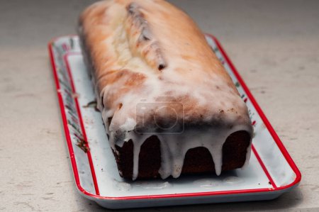 Photo for Luscious Lemon Glazed Bundt Cake: A Sweet Delight with Zesty Twi - Royalty Free Image