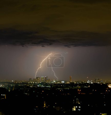 Photo for Thunder Night with Lighting - Royalty Free Image