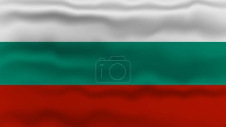 Illustration for BULGARIA Flag Closeup Vector Illustration - Royalty Free Image