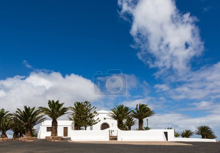 Photo for Ermita de las Nieves, a remote chapel near Los Valles, Teguise, Canary island of Lanzarote, Spain - Royalty Free Image