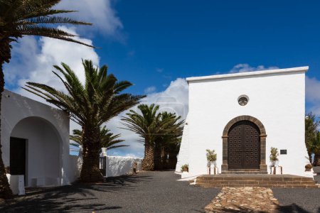 Ermita de las Nieves, une chapelle isolée près de Los Valles, Teguise, île canarienne de Lanzarote, Espagne