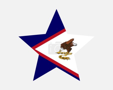 Ilustración de Bandera americana Samoa Star Flag - Imagen libre de derechos