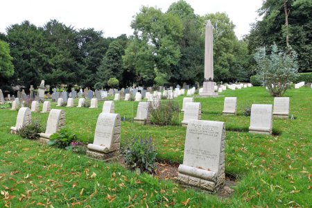 Photo for Australian Military Cemetery, St. Mary Parish Churchyard, Harefield, London Borough of Hillingdon, England, UK - Royalty Free Image
