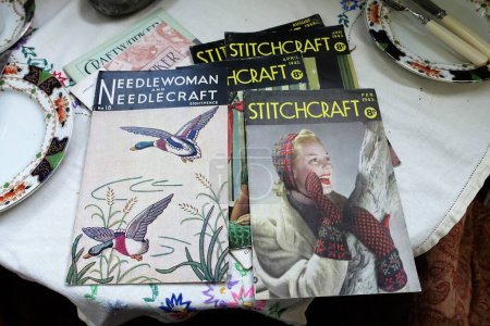 Photo for Needlewoman and Needlecraft and Stitchcraft vintage magazines - Royalty Free Image