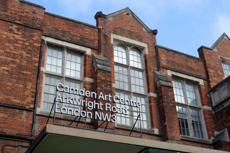 Photo for Exterior of Camden Arts Centre, Arkwright Road, London including sign - Royalty Free Image