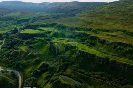 Photo for Cone-shaped hills of the Fairy Glen, Scotland, UK - Royalty Free Image