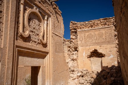 Edificios abandonados (houch) en la isla de Djerba - sur de Túnez