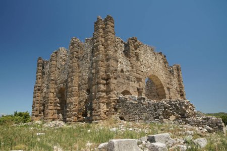 Basilika der antiken Stadt Aspendos in Antalya, Türkei