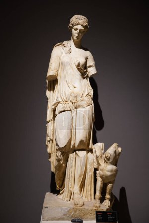Photo for Nemesis Statue in Antalya Archeological Museum, Antalya City, Turkiye - Royalty Free Image