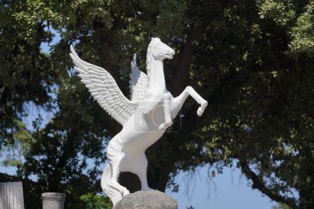 Statue de Pégase à Oren, ville de Balikesir, Turkiye