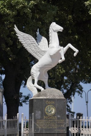 Photo for Pegasus Statue in Oren, Balikesir City, Turkiye - Royalty Free Image