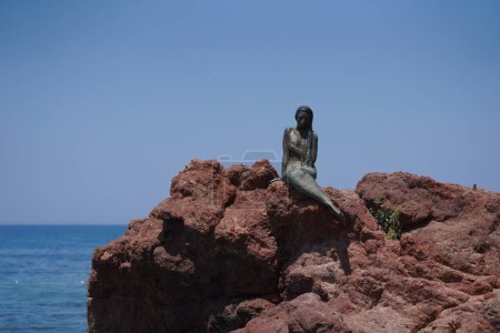 Meerjungfrau-Statue in Oren, Stadt Balikesir, Türkei