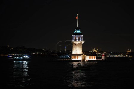 Maidens Tower in Istanbul City, Turkiye