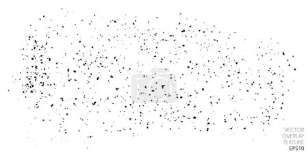 Illustration for Subtle grain vector texture overlay. Abstract one color gritty grunge background. Grunge texture monochrome graphic resource - Royalty Free Image