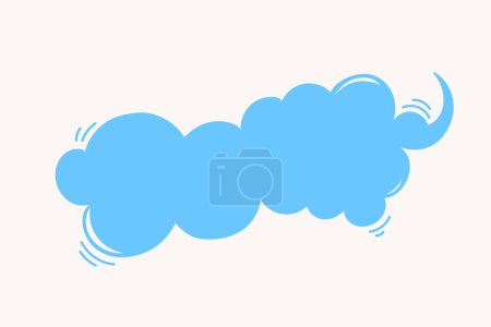 Illustration for Vector hand drawn funny speech bubble shape. Communication icon. Background for quotes, chats, messages - Royalty Free Image