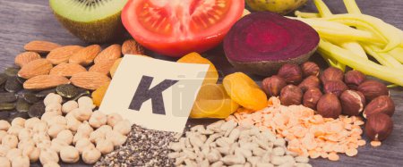 Photo for Healthy eating as source natural potassium, vitamin K, minerals and dietary fiber - Royalty Free Image