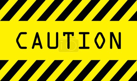 Illustration for Caution sign vector illustration - Royalty Free Image