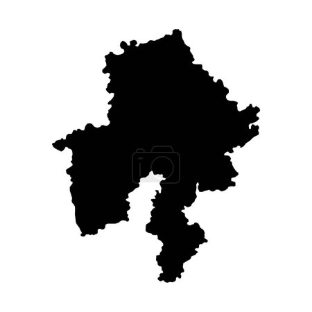 Téléchargez les illustrations : Carte de la province de Namur, provinces de Belgique. Illustration vectorielle. - en licence libre de droit