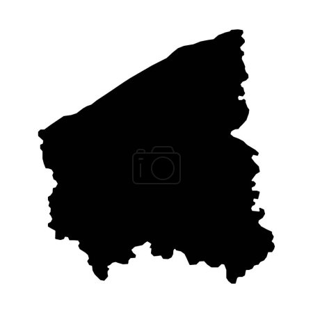 Illustration for West Flanders Province map, Provinces of Belgium. Vector illustration. - Royalty Free Image